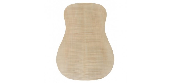 Fondo guitarra acústica arce rizado especial