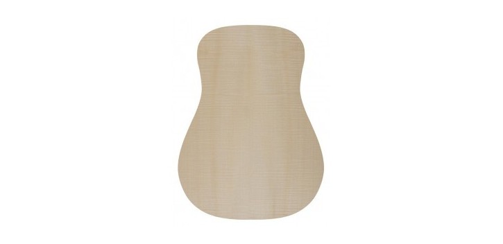 Fondo guitarra acústica arce rizado 1ª