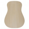 Curly Maple Acoustic Guitar Back 1st