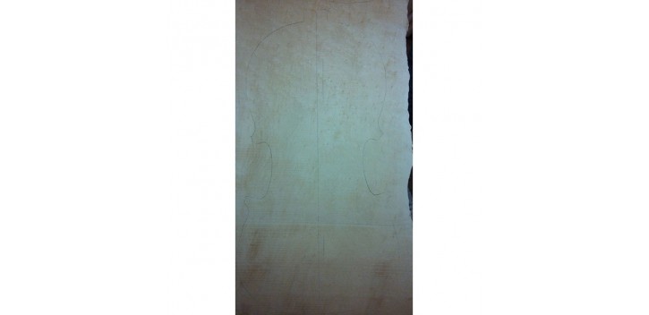 Fondo violonchello arce ojo de perdiz - de una pieza.