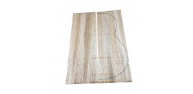 Fondo guitarra clásica zebrano