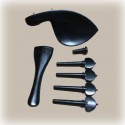 Set de accesorios violín, ébano, 0,01 kg